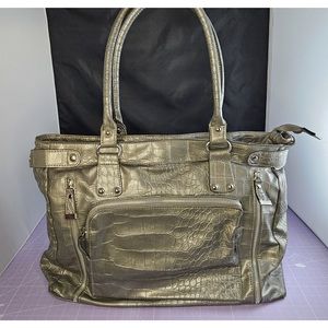 GAL, Silver/Grey, Bags, Size: 16.7" L, 6" W, 13" H